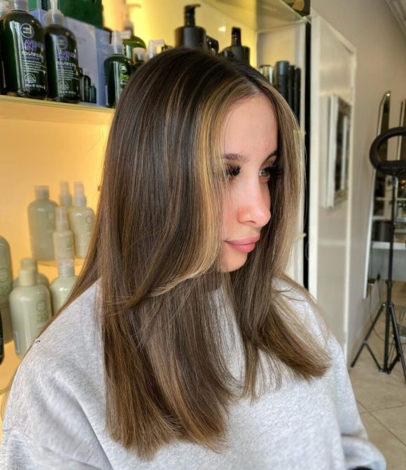 Balayage With Money Piece In High Wycombe At The Cutting Studio