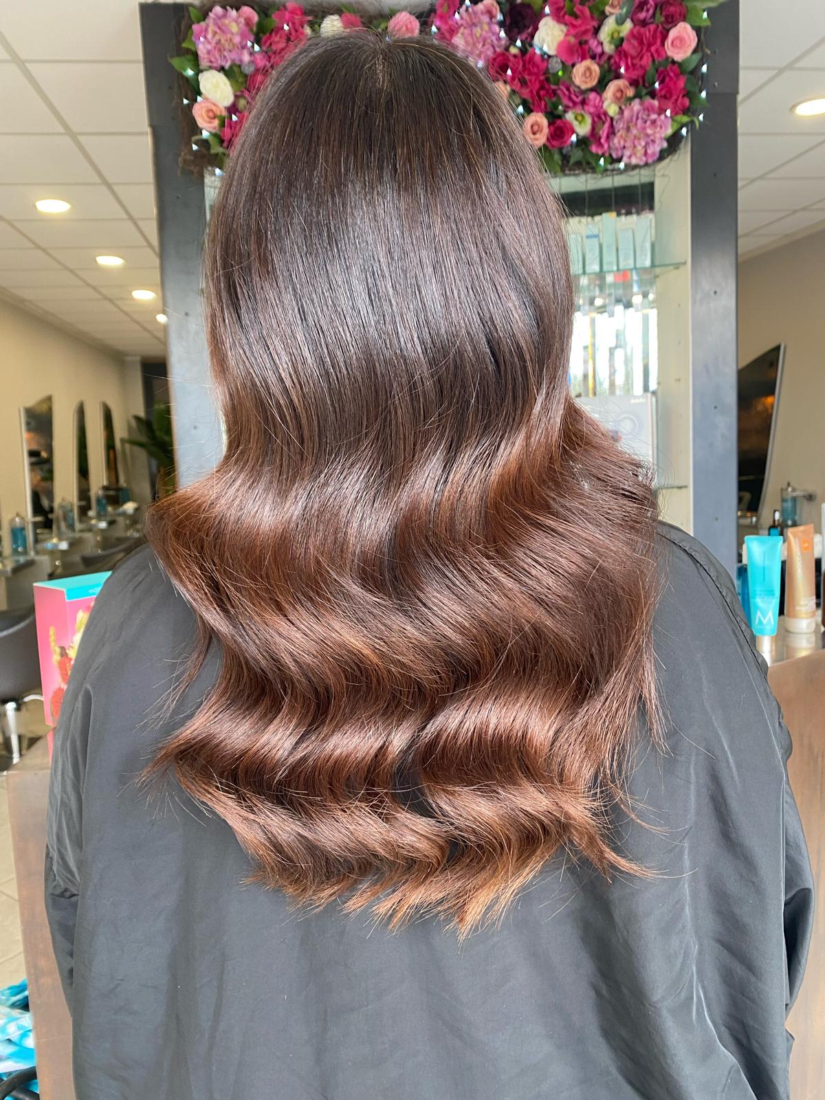 GLOSSY BROWN HAIR COLOURS AT THE CUTTING STUDIO HIGH WYCOMBE