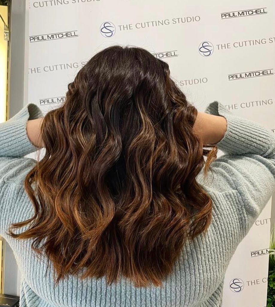 Brunette hair colour at the cutting studio hair salon in high wycombe