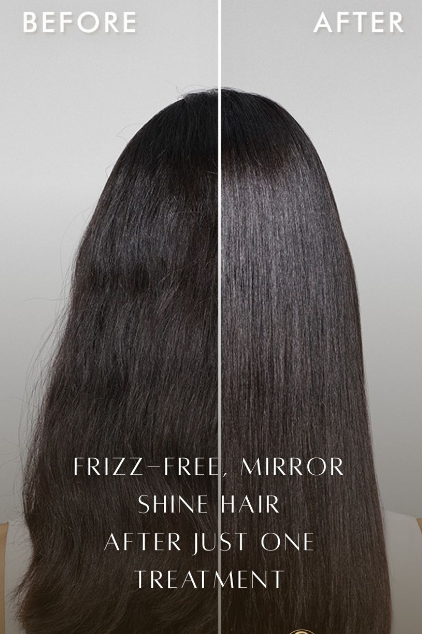 Smooth, glossy hair after Moroccanoil gloss treatment  Smooth, glossy hair after Moroccanoil gloss treatment at The Cutting Studio High Wycombe reflecting light and enhancing colour vibrancy.
