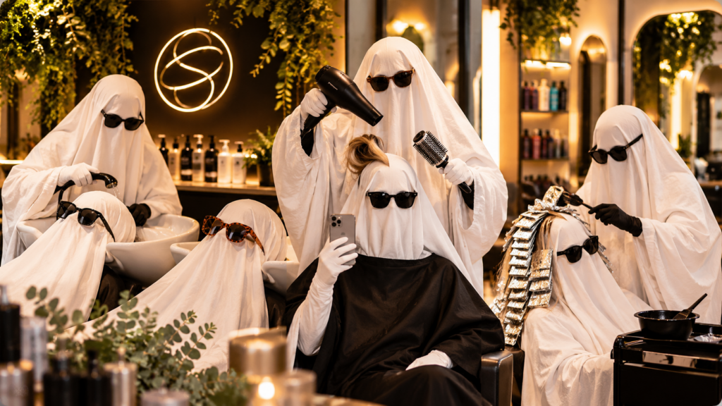 Ghosts at a Glamorous Hair Salon Ghosts at a Glamorous Hair Salon